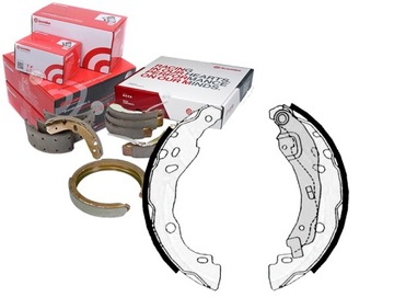 BREMBO ZESTAW SZCZĘK HAMULCOWYCH 9009 9184