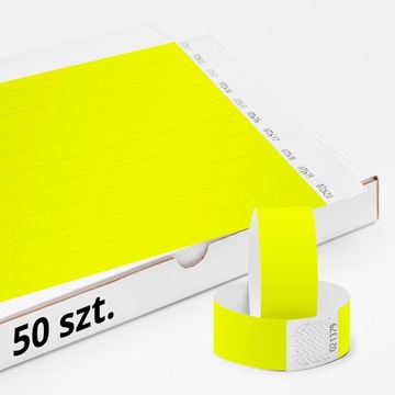 OPASKI NA RĘKĘ TYVEK 25mm - 50 szt. BEZ NADRUKU