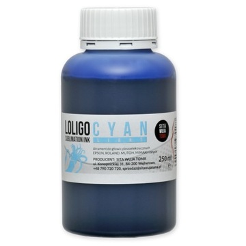 Tusz Loligo - 250 ml - SUBLIMACJA light CYAN
