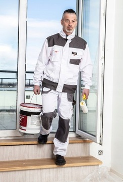 Брюки рабочие, белые, L/52, NEO 81-120-L