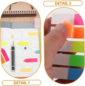 4 комплекта блокнотов с метками-закладками для маркировки книг