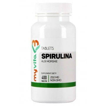 Spirulina w tabletkach 250g (400 tabletek) - MyVit