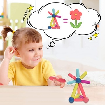 БОЛЬШИЕ МАГНИТНЫЕ БЛОКИ, ОБРАЗОВАТЕЛЬНАЯ КОНСТРУКЦИЯ, МАГНИТНЫЕ ПАЛОЧКИ, НАБОР XXL