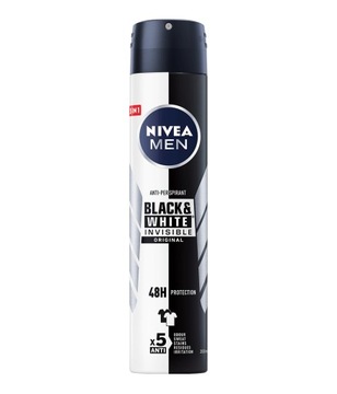 Antyperspirant męski NIVEA MEN Black White 200ml