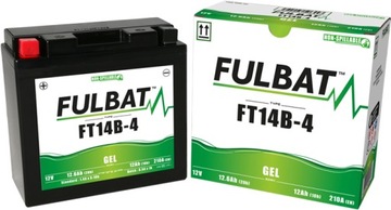 Akumulator FULBAT YT14B-4 (Żelowy, bezobsługowy), FULBAT, YT14B-4-GEL/F.