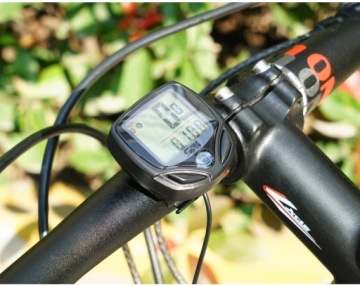 Водонепроницаемый ЖК-дисплей ВЕЛОСИПЕДНЫЙ СЧЕТЧИК СКОРОСТИ, ПРОБЕГ ЧАСЫ 14 ФУНКЦИЙ