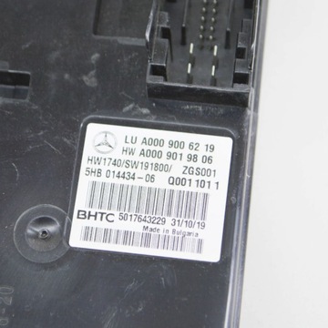 MERCEDES-BENZ GLS X166 2020 PANEL KLIMATIZACE