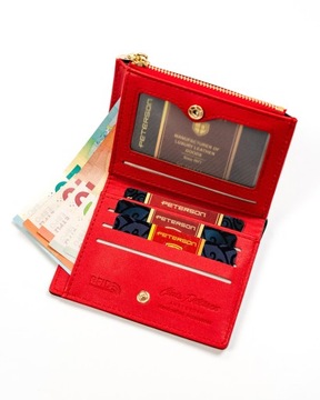 ЖЕНСКИЙ КОШЕЛЕК PETERSON НА ЗАМКЕ-МОЛНИИ С СТОПОРОМ RFID