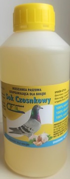 SOK CZOSNKOWY DLA GOŁĘBI 0,5 L