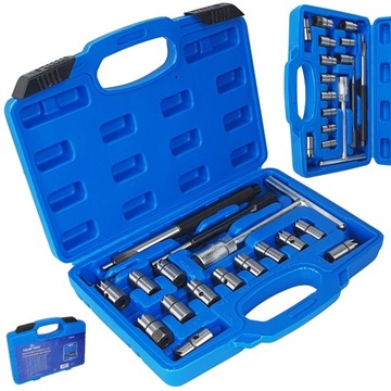 НАБОР ФРЕЗ ДЛЯ СЕДЛА ИНЖЕКТОРА 17 шт.