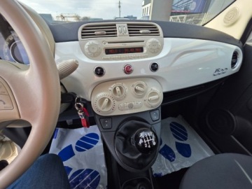 Fiat 500 II Seria 1 1.2 69KM 2011 Fiat 500 1.2 69Ps Panorama POLSKORY Alu Bialy Gwarancja 1.2 Benzyna, zdjęcie 14