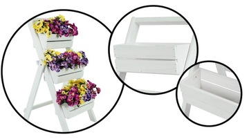 ЦВЕТОЧНАЯ ЧАША ЦВЕТОЧНЫЙ ГОРШОК 3x40см HERBAR ЛЕСТНИЦА ЦВЕТОЧНАЯ ПОДСТАВКА САД ТЕРРАСА БАЛКОН