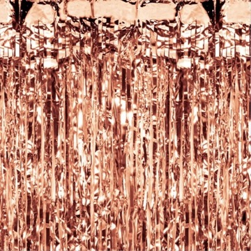 Kurtyna dekoracyjna różowe złoto 100 x 200 cm