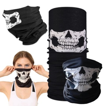 Bandama bandana chusta na szyję komin kominiarka z czaszką uniwersalna