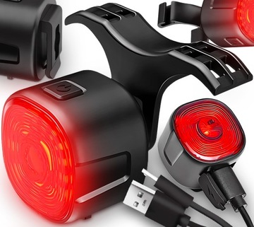 Lampka rowerowa czerwona SPECTER WT09 tył tylna oświetlenie na rower aku