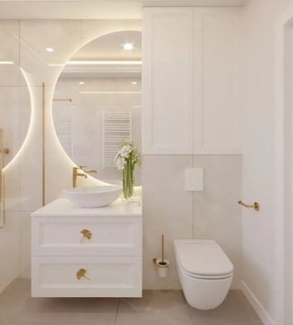 90 ЗЕРКАЛО С ОБРЕЗАННОЙ СТОРОНОЙ, ПОЛУКРУГЛЫЙ СВЕТОДИОД