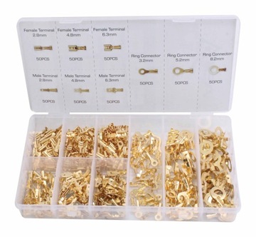 ZESTAW KONEKTORÓW SAMOCHODOWYCH KABLOWYCH 450SZT