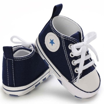 BUCIKI NIEMOWLĘCE Trampki roz 18 NIECHODKI 0-6m