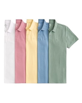 Hollister by Abercrombie - Icon Polo 5-Pack - M -