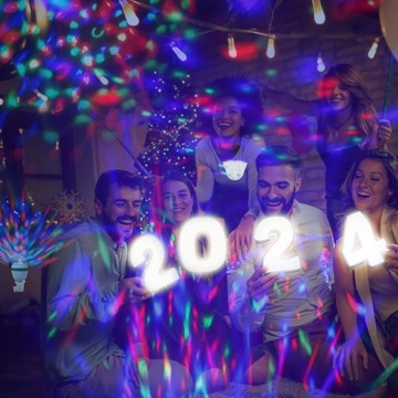 ЛАМПА E27, ВРАЩАЮЩИЙСЯ СВЕТОДИОДНЫЙ ШАР DICO, МОЩНЫЙ