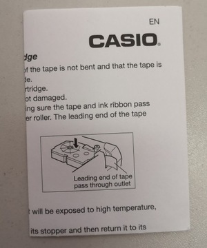 CASIO XR-24JWE Красящая лента черная 24 мм