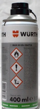 WURTH Spray smar do kół zębatych 400 ml