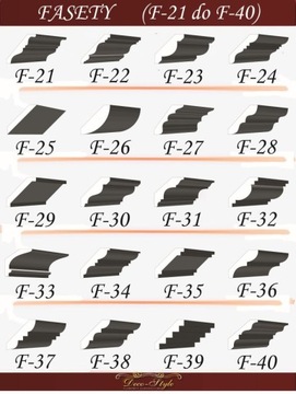 Лента потолочная лепная XPS F-4 40х40мм