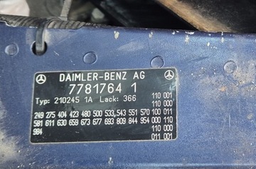 BLATNÍK LEVÝ MERCEDES W210 366
