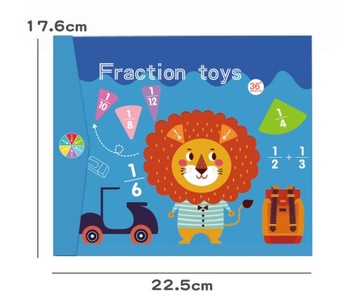 МАГНИТНАЯ КНИГА ИЗУЧЕНИЕ ДРОБЕЙ МАТЕМАТИКА