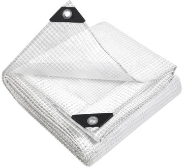 Plandeka 2x3m PRZEZROCZYSTA ZBROJONA MOCNA UV+