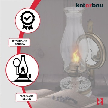 LAMPA NAFTOWA RETRO ANTYCZNA VINTAGE OLEJ NAFTĘ LAMPION LATARNIA Z LUSTREM