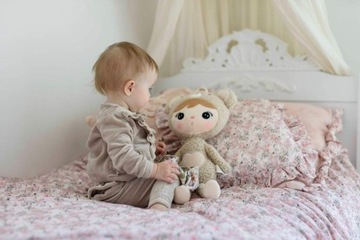 Бежевая кукла Тедди Мишка Metoo с подарком на имя и дату