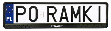 Рамка под номерной знак RENAULT ARKANA CAPTUR CLIO MEGANE KOLEOS KANGOO