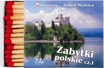 Zapałki Gospodarcze 100szt 48mm Zabytki Polski
