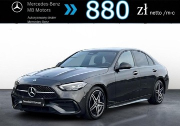 Mercedes Klasa C W206 Limuzyna 1.5 180 170KM 2025 Mercedes-Benz Klasa C SalonPL AMG Line CarPlay Android Auto Martwe Pole Ka