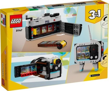 LEGO CREATOR 3IN1 31147 РЕТРО КАМЕРА + БЕСПЛАТНЫЙ ПОДАРОЧНЫЙ СУМОК LEGO