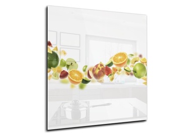 panel szklany między meble dekor 60x70 owoce
