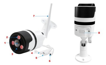 НАРУЖНАЯ IP-КАМЕРА МОНИТОРИНГА 1080 SD IP66 IR FV