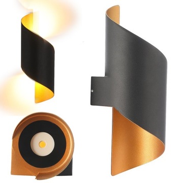 LAMPA ELEWACYJNA LED ZEWNĘTRZNA KINKIET OGRODOWY 12W 3000K