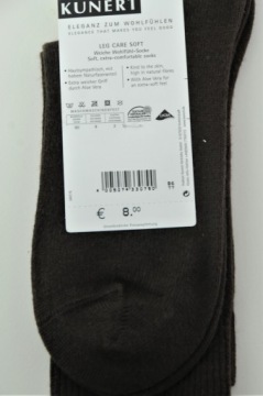 НОСКИ ДЛЯ УХОДА ЗА НОГАМИ KUNERT ХЛОПОК 90% 39-42 ЭКРУ -50%
