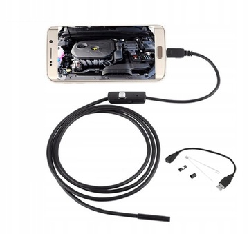 endoskop do smartfona android 6led 5,5mm 1m