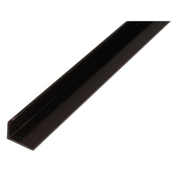 GAH Alberts Profil kątowy PCV czarny 10x40mm 2m