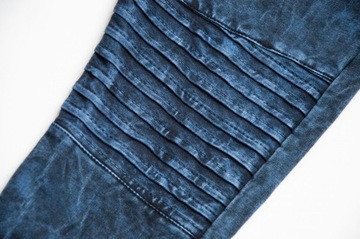 ОКРАШЕННЫЕ ДЖОГГЕРЫ С КАРМАНАМИ, темно-синие 134