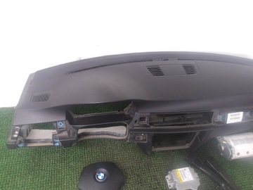 BMW E90 E91 08-12 LCI DESKA KONZOLA AIRBAG NAPÍNÁKY ULOŽENÍ KPL ORIGINÁLNÍ