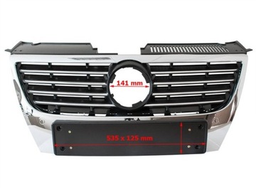 VW Passat B6 05-10 HIGHLINE ATRAPA GRILL KRATKA