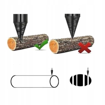 Сверло для раскалывания древесины шнека 49 мм для дрели SDS с конусным разделителем топлива