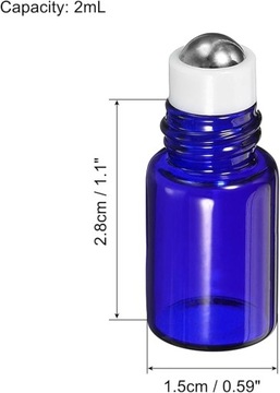 Декоративные шариковые флаконы для духов с эфирными маслами разноцветные 2 шт.