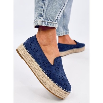 Espadryle damskie Espadryle ażurowe Blue r.39