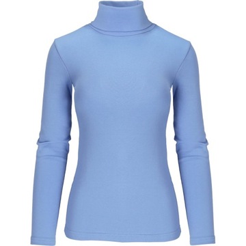Golf Damski Cienki Elastyczny Sweter błękit S