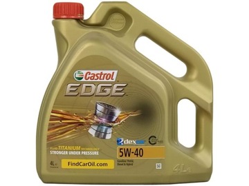 CASTROL EDGE TITANIUM OIL 5W40 DIESEL 4L ФИЛЬТРЫ